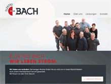 Tablet Screenshot of elektro-bach.de